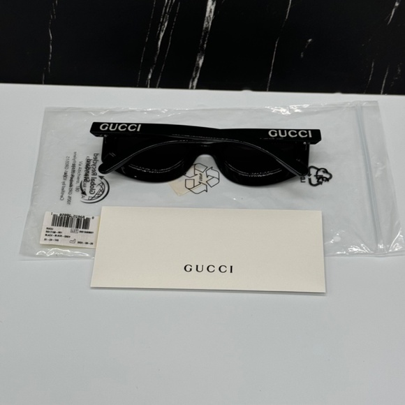 NEW GUCCI GG1719S 001 BLACK GREY WOMEN GUCCI SUNGLASSES - Picture 9 of 10